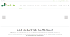 Desktop Screenshot of golfbreaks.ie