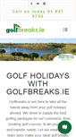 Mobile Screenshot of golfbreaks.ie